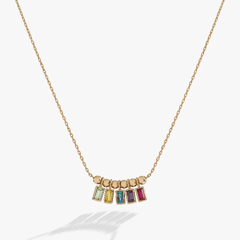 Women’s chic statement necklaces-Colorful Crystal Necklace