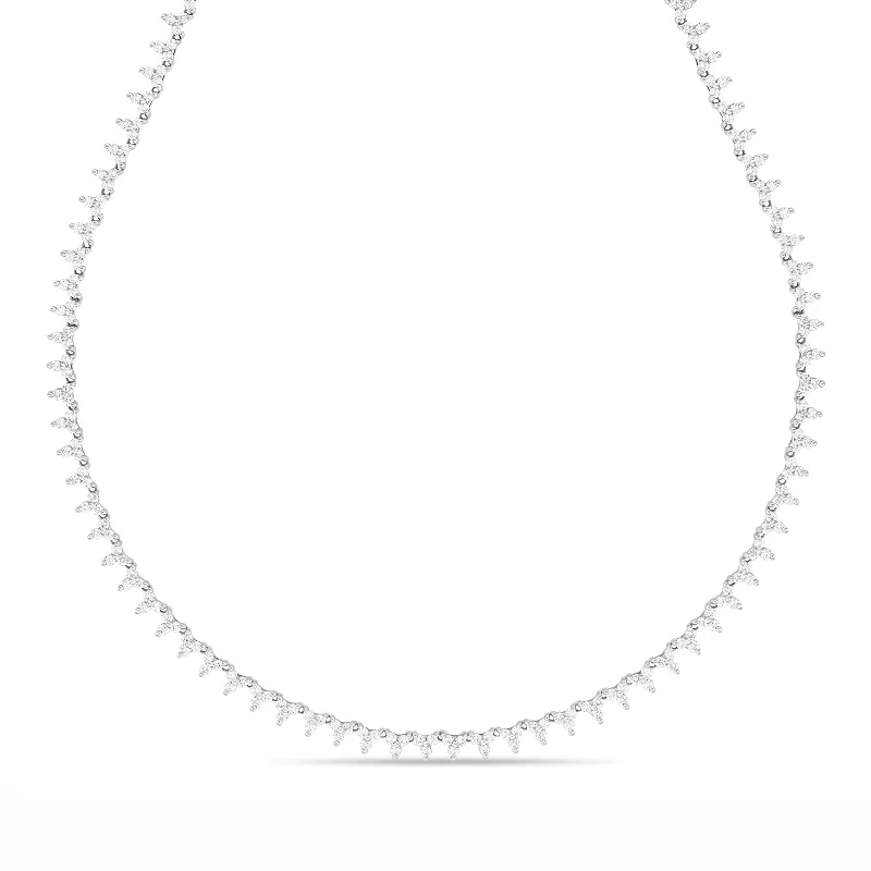 Women’s layered chain necklaces-Poppy Tennis Necklace