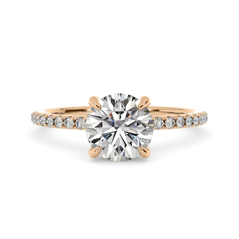 Women’s cathedral engagement rings-Diamond Engagement Ring