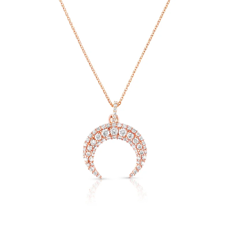 Women’s crystal necklaces-Mini Diamond Dharma Necklace