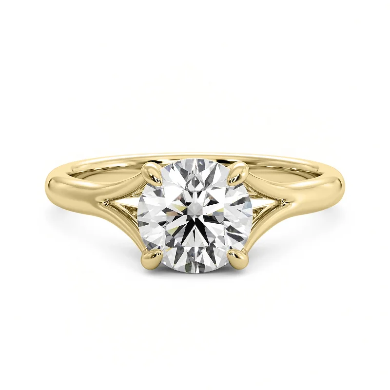 Women’s gold engagement rings-Diamond Engagement Ring