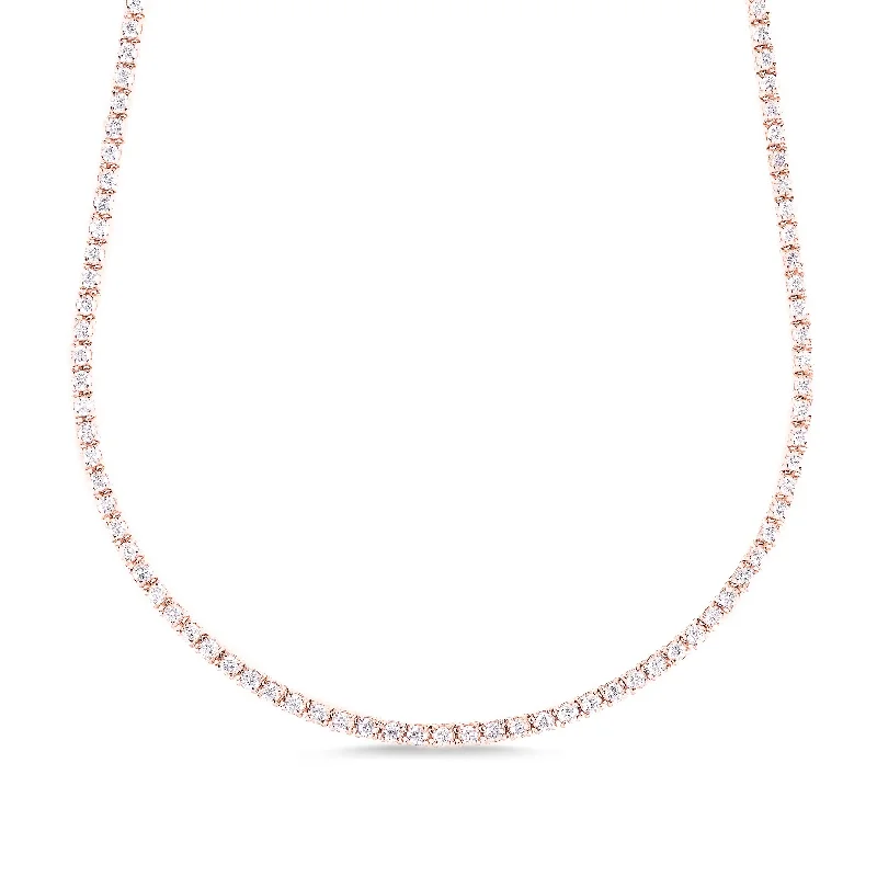 Women’s long-chain necklaces-5.25ct Tennis Necklace