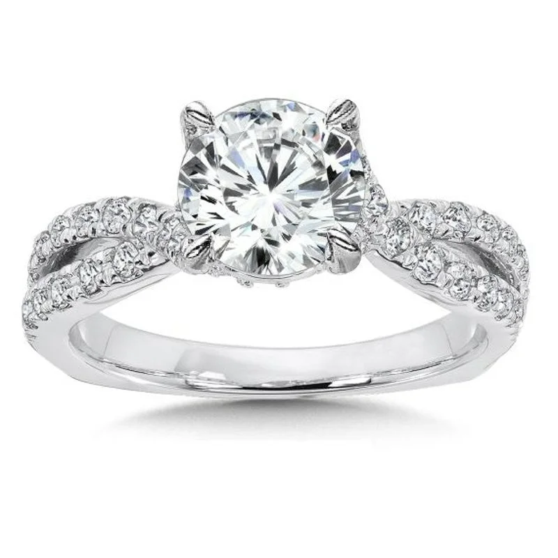 Women’s antique engagement rings-1ctw Certified Lab Grown Diamond Engagement Ring