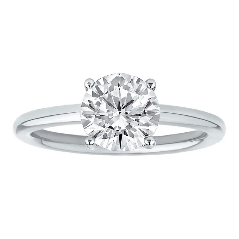 Women’s classic engagement rings-1-1/2ct Certified Lab Grown Diamond Solitaire Engagement Ring