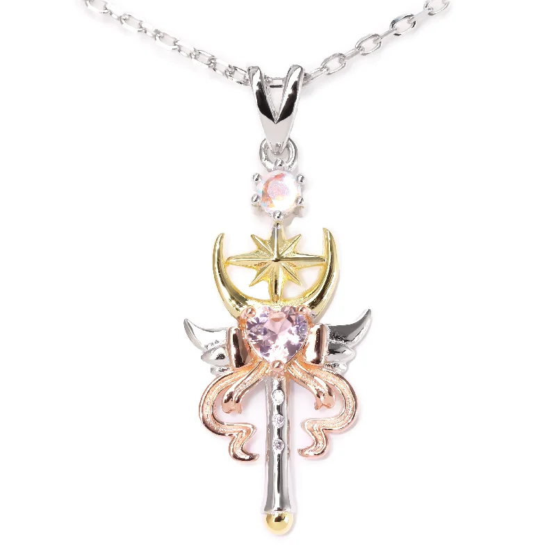 Women’s butterfly pendant necklaces-Moon Queen Pendant