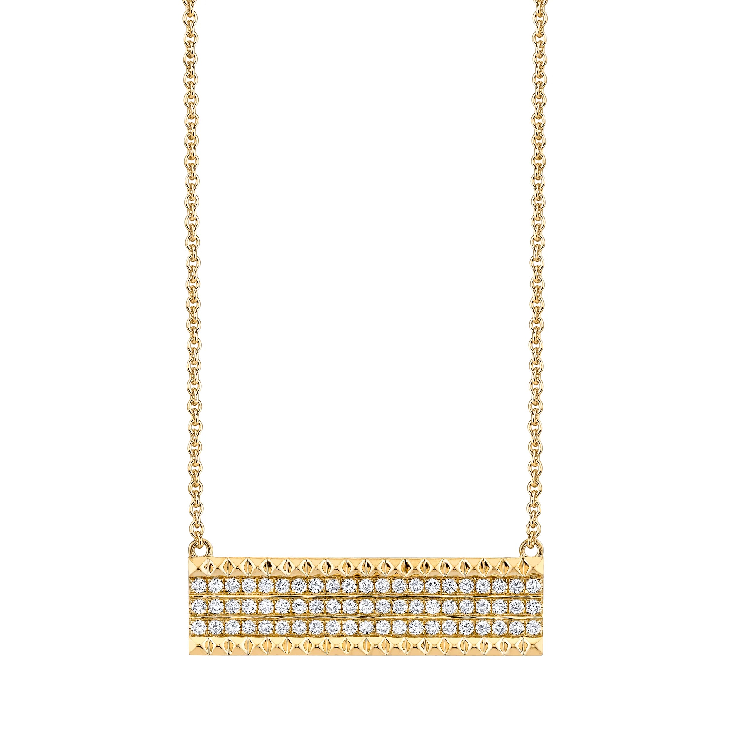 Women’s double-chain necklaces-Tetra Bar Necklace