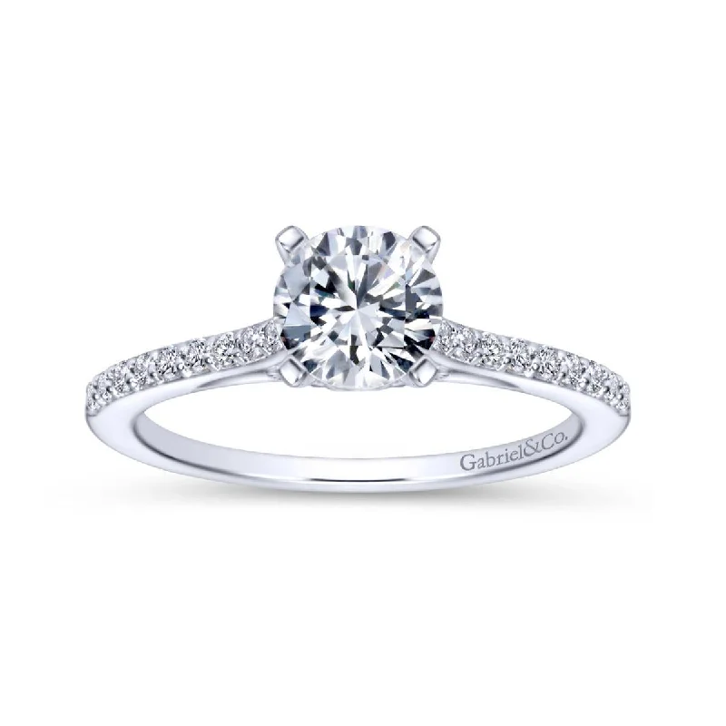 Women’s oval cut engagement rings-Diamond Engagement Ring