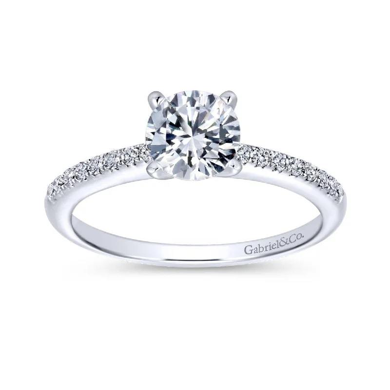 Women’s princess cut engagement rings-Diamond Engagement Ring