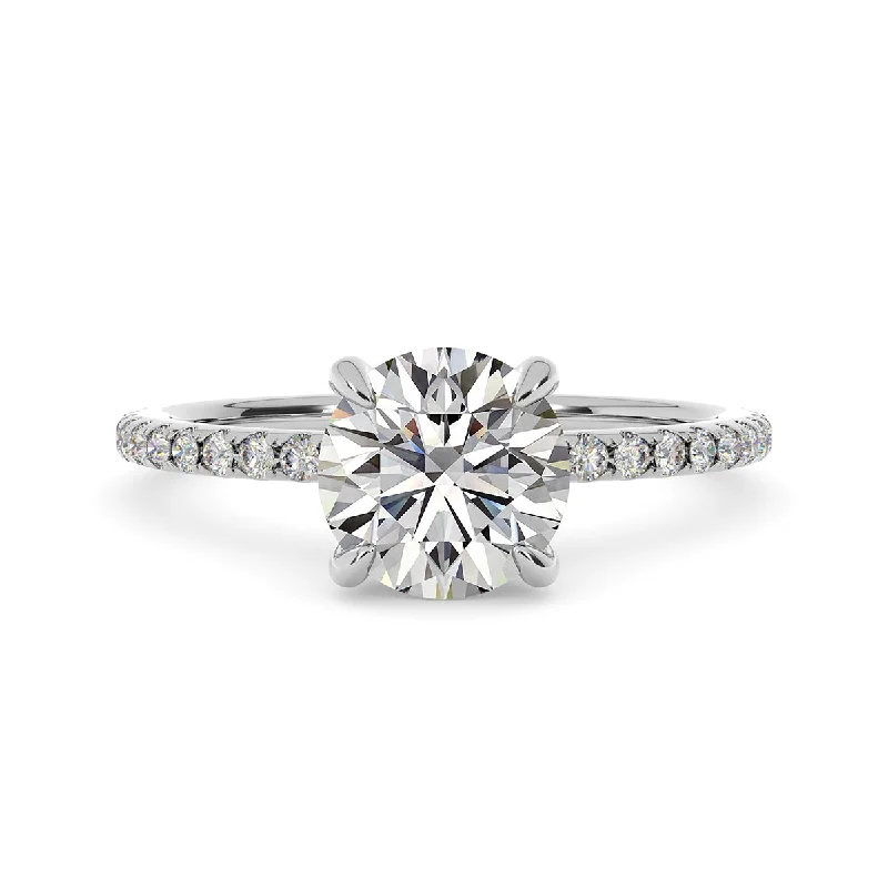 Women’s halo ring engagement set-Diamond Engagement Ring