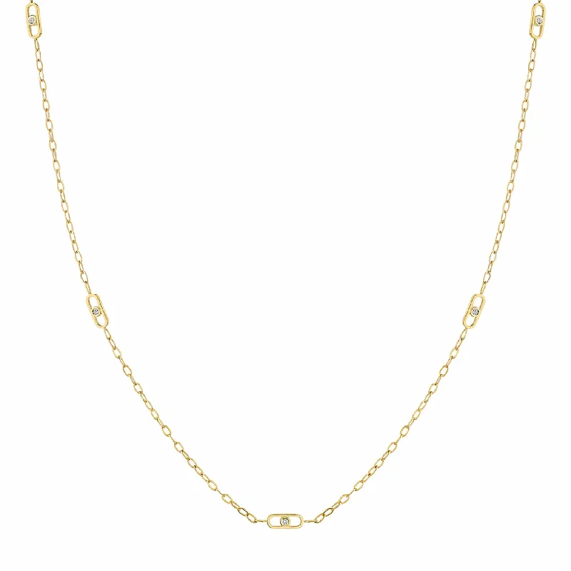 Women’s classic pearl necklaces-Streamlined Necklace