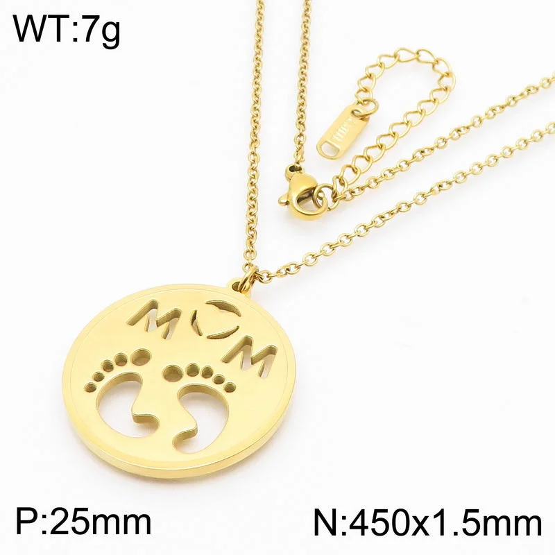 Gold Necklace Kn284183-KLX