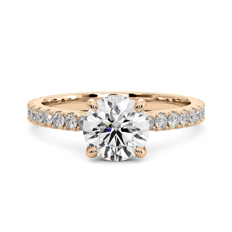 Women’s pear shaped engagement rings-Diamond Engagement Ring