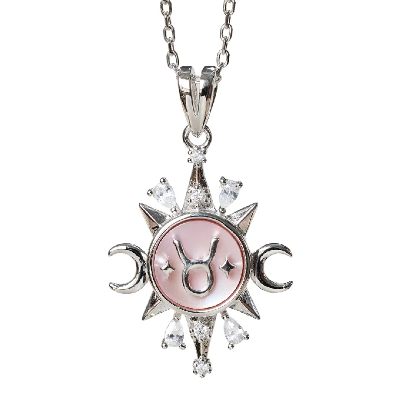 Women’s double-chain necklaces-Celestial Horoscope Pendant - Taurus