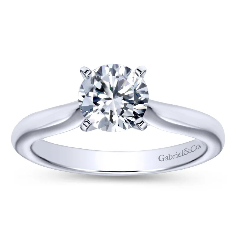 Women’s sapphire engagement rings-Diamond Engagement Ring